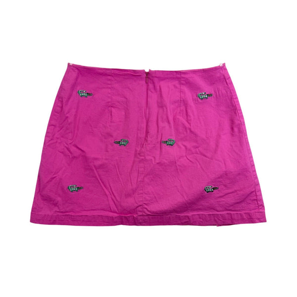 Lilypod Womens Pink Embroidered Skirt Casual Summer Wear Size 10
