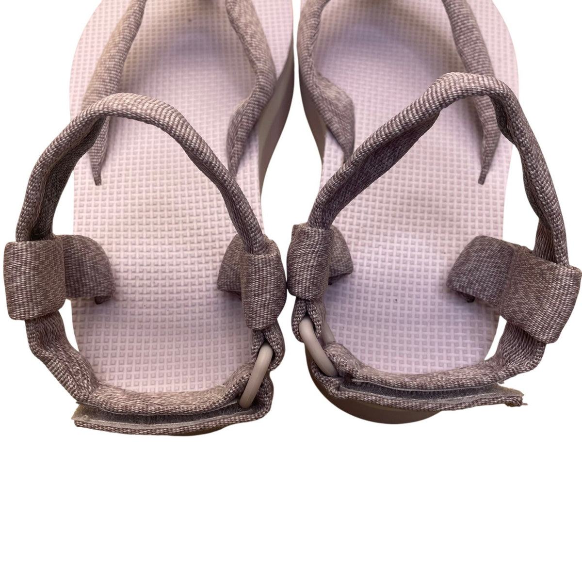 Teva Women’s Pink & White Adjustable Adhesive Straps Platform Sandals Size 6