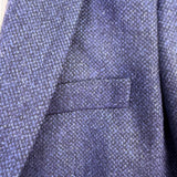 Zara Basic Womens Navy Cotton Blazer Single Button Lined Slim Fit Size M