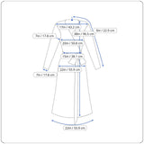 Hongxiang Clothing Black Wrap Sheer Short Sleeve Mid-Length Belted Dress