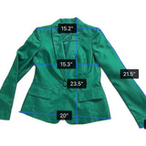 Albert Nipon Womens Green Dress & Jacket Set Elegant Formal Outfit Size 4