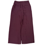 Express Womens Burgundy Wide-Leg Pants Recycled Polyester Blend Size M