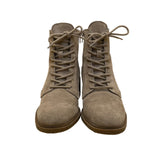 Lucky Brand Women’s Gray Suede Lace-Up Ankle Block Heel Boots Size 7.5M