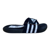 Adidas Men’s Black Synthetic Adjustable Adissage Slides Massage Sandals Size 7 