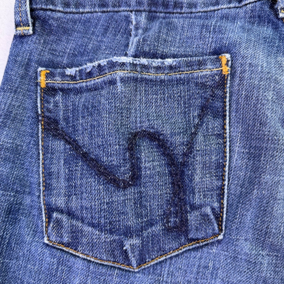 Citizens Of Humanity Womens Blue Cotton Blend Flare Leg Jeans Size 25