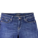 Lucky Brand Womens Blue Cotton Blend Lolita Skinny Frayed Hem Jeans Size 4/27