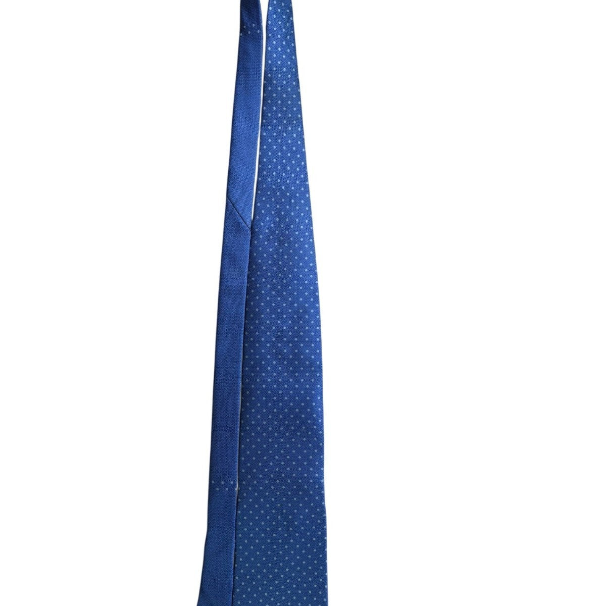 Nautica Mens Blue Silk Polka Dot Tie Made In Mexico Imported Necktie