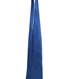 Nautica Mens Blue Silk Polka Dot Tie Made In Mexico Imported Necktie
