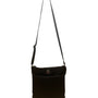 Tommy Hilfiger Women’s Black Monogram Adjustable Strap Zippered Crossbody Bag