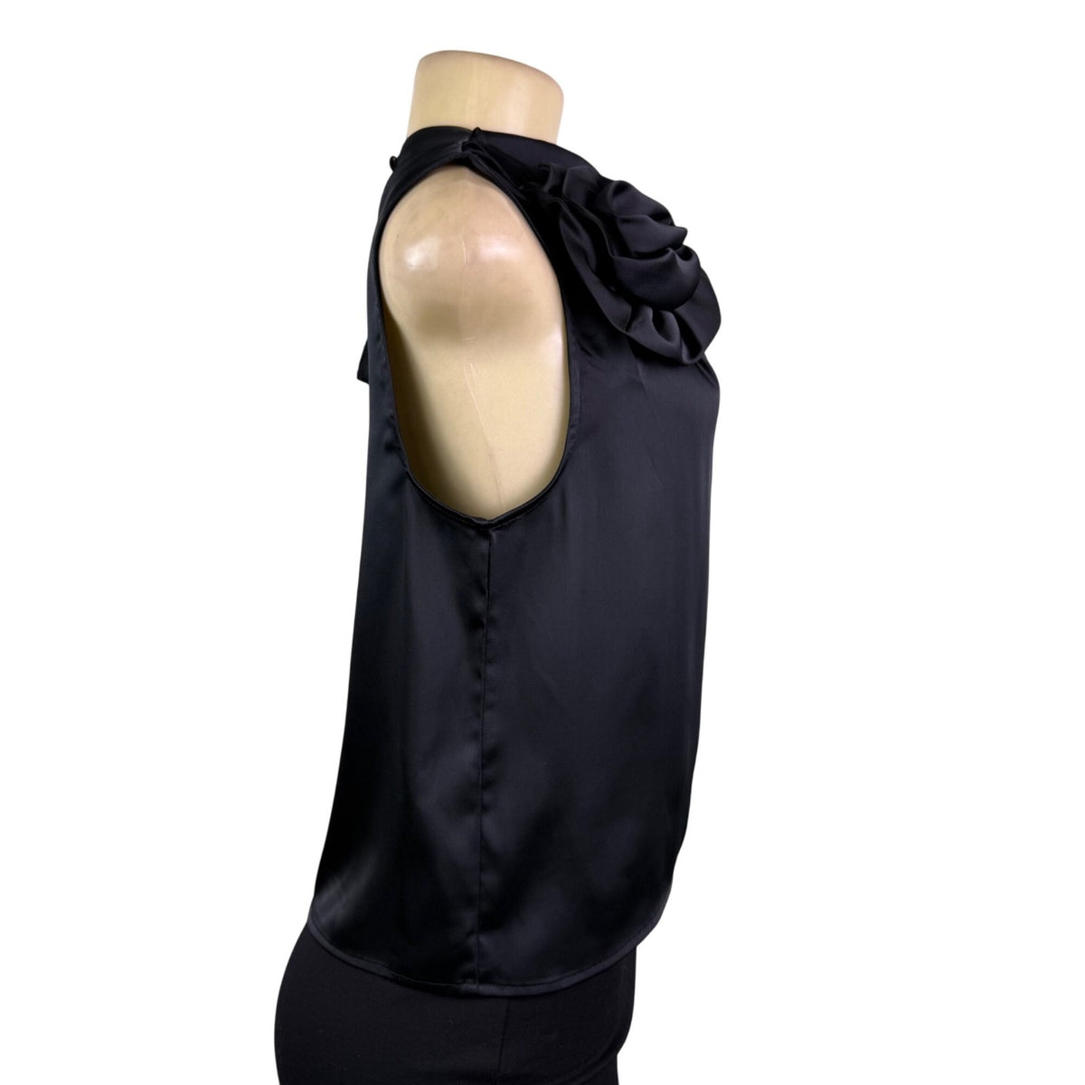 Future Collective Womens Black  Sleeveless Top Decorative Flower Sz XS
