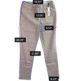 Chicos Womens Beige Stretch Comfortable Slim Fit Pull-On Jeggings Size 15R