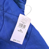 Gap Womens Blue Quilted Jacket Petite Full Zip Lightweight Outerwear Sz XS