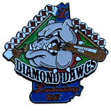 Diamond Dawgs Londonderry USA Cooperstown 2012 Pin Baseball Theme Bulldog Design