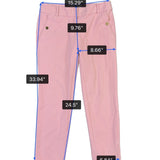 Loft Womens Pink Cotton Blend Riviera Pants Slim Fit Size 2