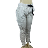 Pacsun Women's White Buckled Cargo Pants Sz M