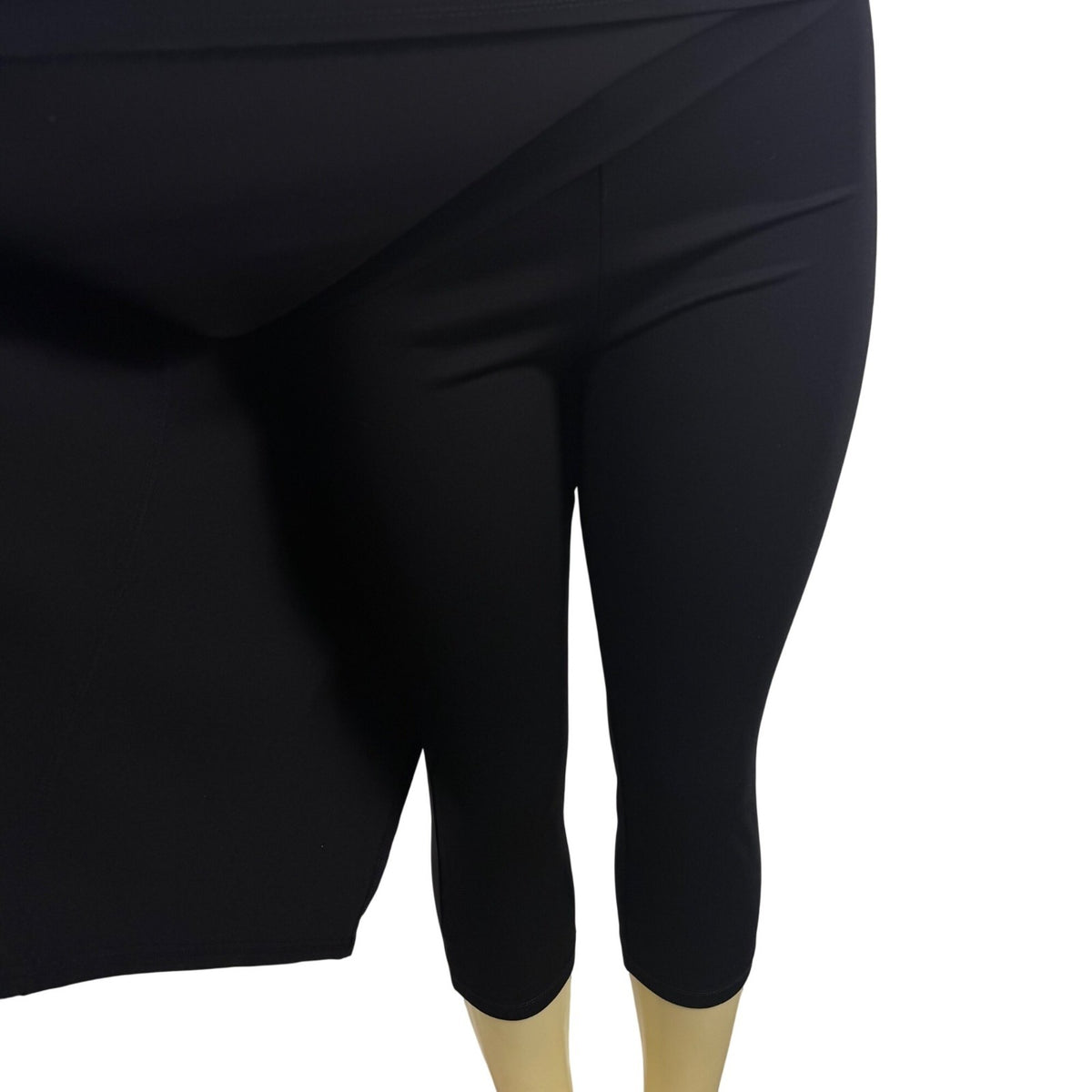 Betabrand Women’s Black Rayon/Nylon/Elastane Cropped Yoga Dress Pants Size M