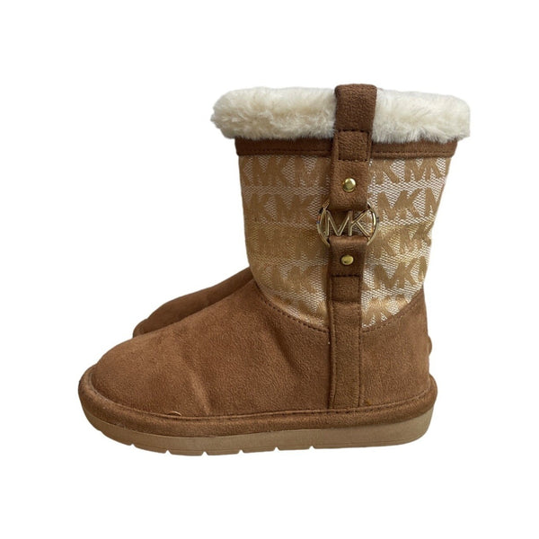 Michael Kors Youth Girl's Brown Winter Boots Sz 8