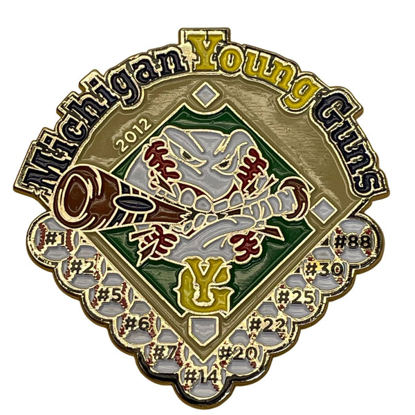 Michigan Young Guns 2012 Team Trading Pin Enamel Gold Metal Design By All About
