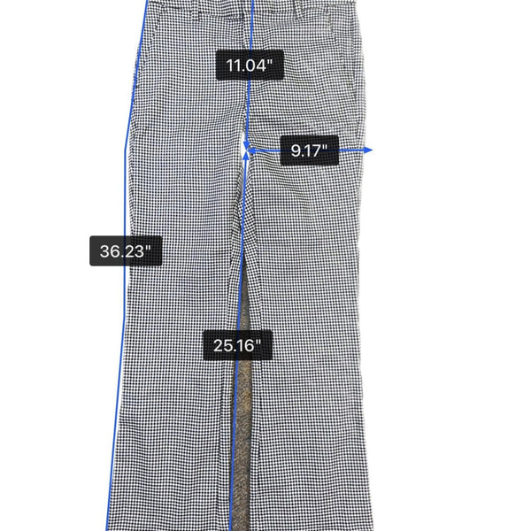 Gap Womens Black & White Houndstooth High-Rise Kick Fit & Stretch Pants Size 4