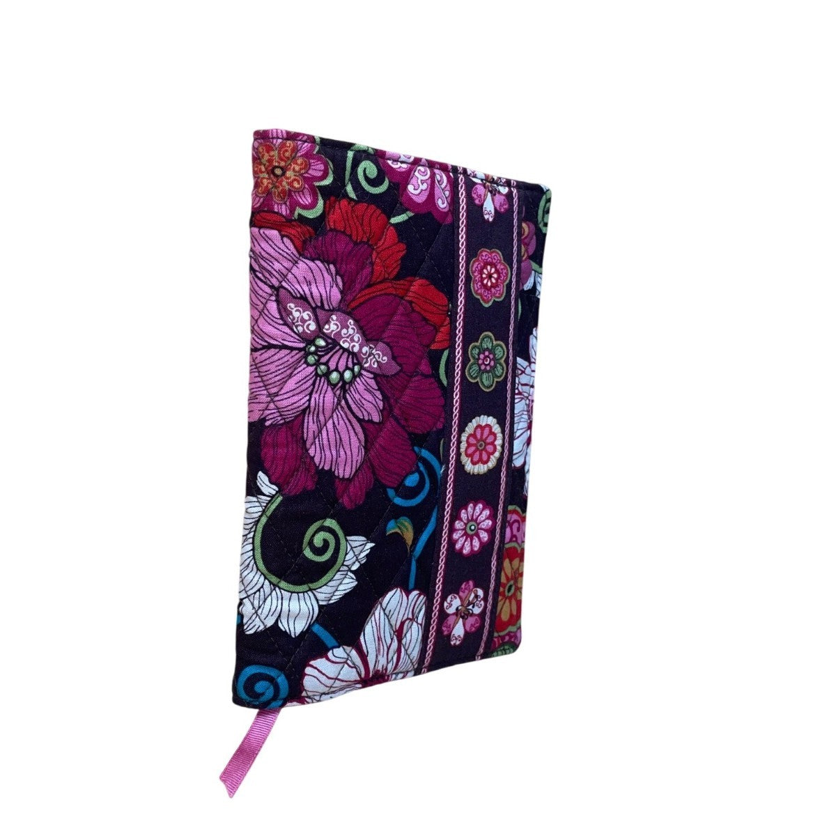 Vera Bradley Women’s Brown & Pink Mod Floral Quilted Fabric  Paperback Cover