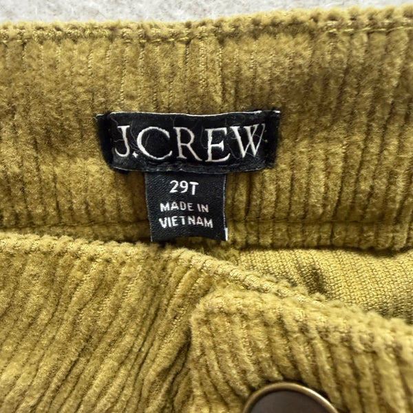 J.Crew Women’s Golden Corduroy Flare Jeans High Waist Size 29T - New