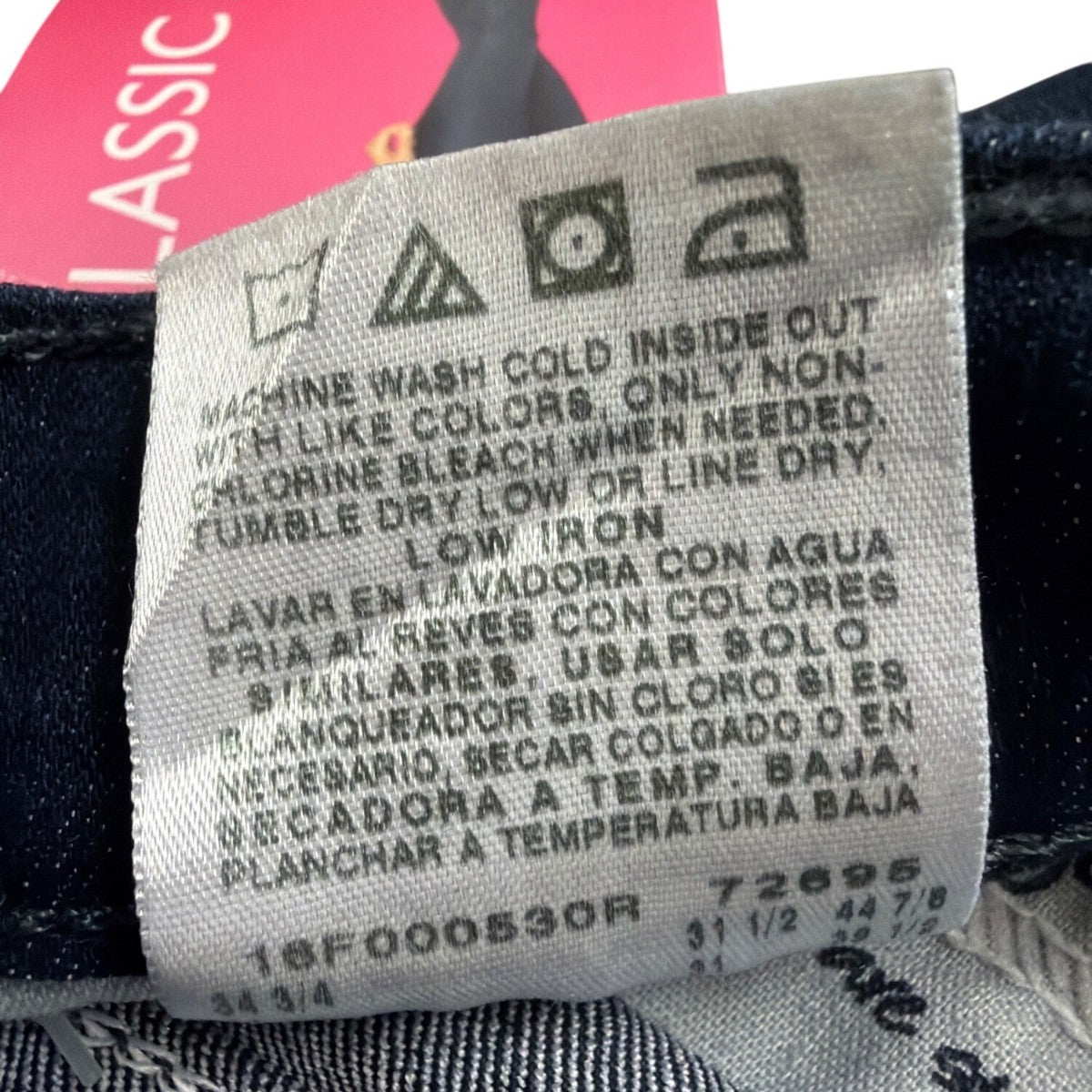 Lee Womens Dark Wash Denim Straight Leg Pants Classic Fit Mid-Rise Size 10 M