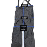 Columbia Mens Black Snow Pants W/Suspenders Insulated Waterproof Outdoor Sz XLT