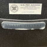 Valerie Stevens Black Evening Bag With Tassel Detail & Magnetic Snap Closure