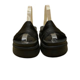 Colcci Womens Black Logo Strap Open Toe Slip-On Platform Sandals Size 7