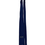Christian D Mens Navy Blue Polyester & Silk Polka Dot Tie