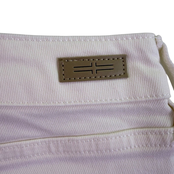 Liverpool Womens White Denim Shorts Casual Stylish Folded Hem Size 12/31