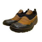 Clarks Men’s Brown & Black Leather Waterproof Slip-On Outdoor Shoes Size 7M