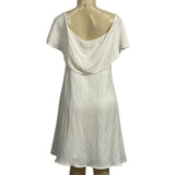 LOFT Women's Cream Off Shoulder Knee High Dress Sz 10 - NWT