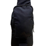 Adidas Unisex Black Nylon Multiple Zippered Adjustable Strap Sling Backpack
