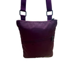 Eddie Bauer Womens Purple Nylon Adjustable Strap Zippered Pockets Crossbody Bag