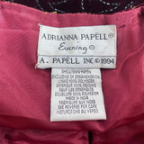 Vtg Adrianna Papéll Women’s Red Volero Velvet with Sequin Beads Sz XS