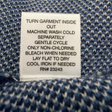 New York & Company Womens Blue & Gray Colorblock Poncho Open Front Tie Sz S/M