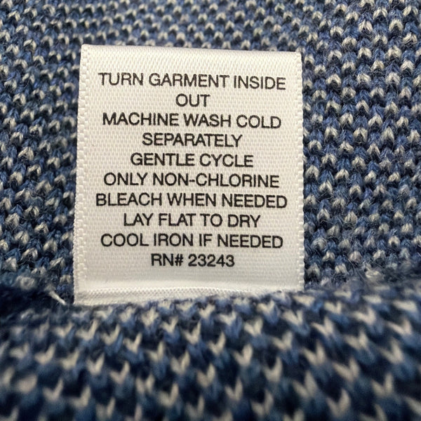 New York & Company Womens Blue & Gray Colorblock Poncho Open Front Tie Sz S/M