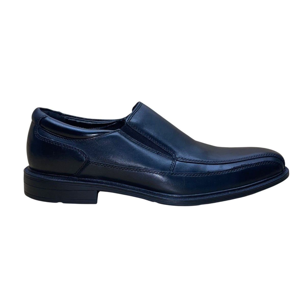 Kenneth Cole Men’s Black Leather Comfortable Slip-On Dress Shoes Size 10