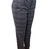 Womens Gray Plaid Straight-Leg Dress Pants By Mexx Size 10