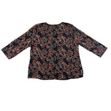 Dennis By Dennis Basso Womens Black Polyester Embroidered Jacket US Size 16