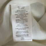 Michael Kors Womens White Linen Sleeveless Shift Dress Embroidered Accent Sz 12
