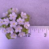 Cara China Green/Purple Porcelain Floral Brooch Flower Bouquet Made England