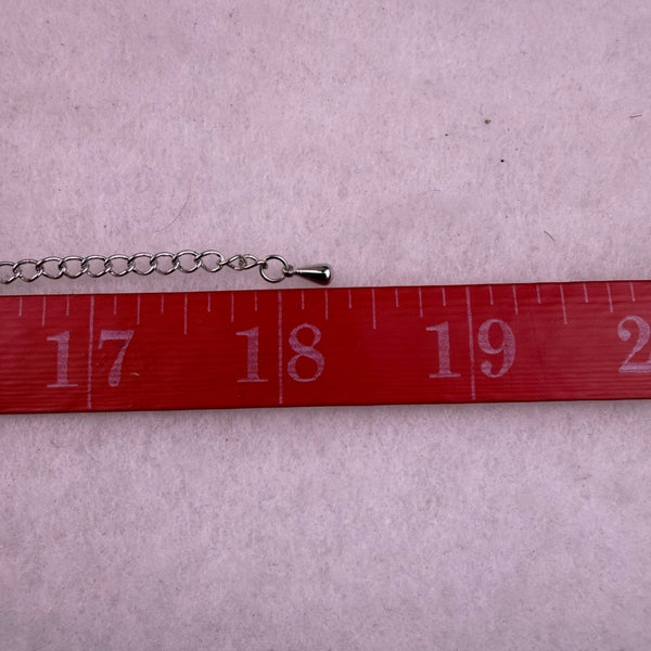 Aposhine Womens Silver Tone Rhinestone Heart Pendant Necklace With Chain Jewelry