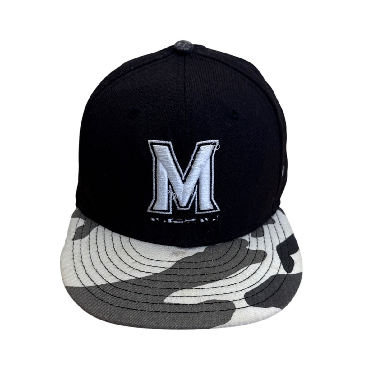 University Of Maryland Black & Camo Snapback Hat By New Era