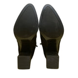 Marc Fisher Women’s Black Side Zipper Block-Heel Balsan Ankle Boots Size 5M