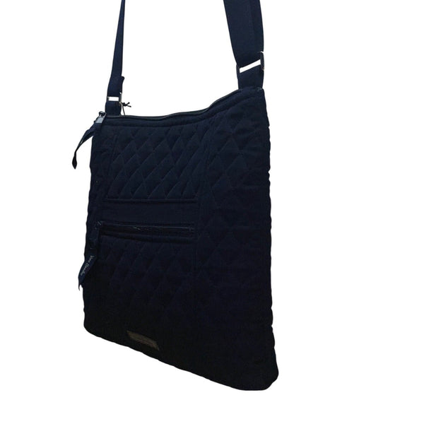 Vera Bradley Women’s Dark Blue Quilted With Adjustable Strap Crossbody Bag