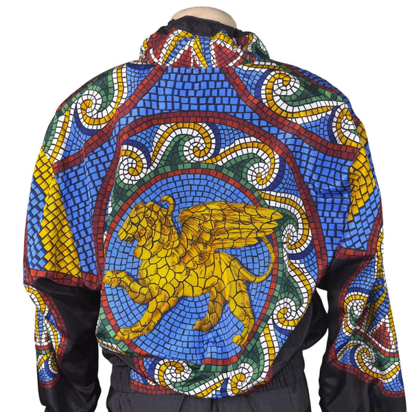 Vintage Gallery Sport Unisex Black Mosaic Print Tracksuit Set XS