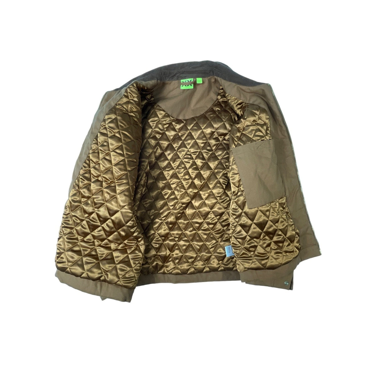 Supervsn Studios Men's Light Brown Zip Up Padded Work Jacket Sz XXL