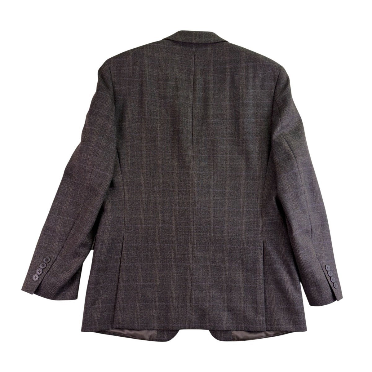 Calvin Klein Mens Gray Check Wool Blazer Jacket Stylish Plaid Formal Wear Sz40R